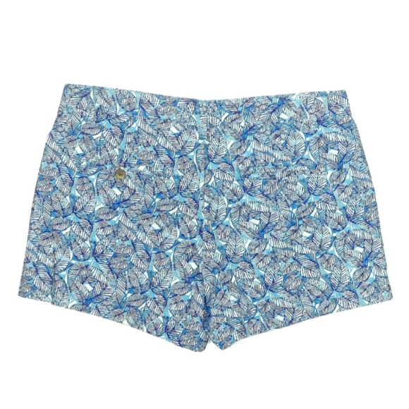 GAP Size 6R Blue Leaf Print Women's Shorts - Picture 2 of 4